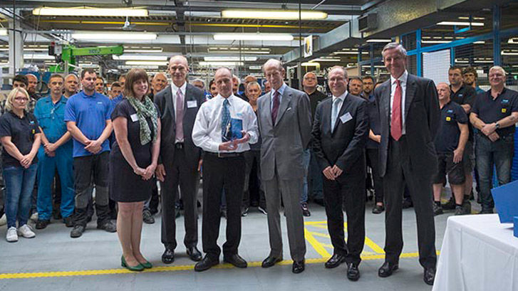 Queen's award presentation by HRH Duke of Kent